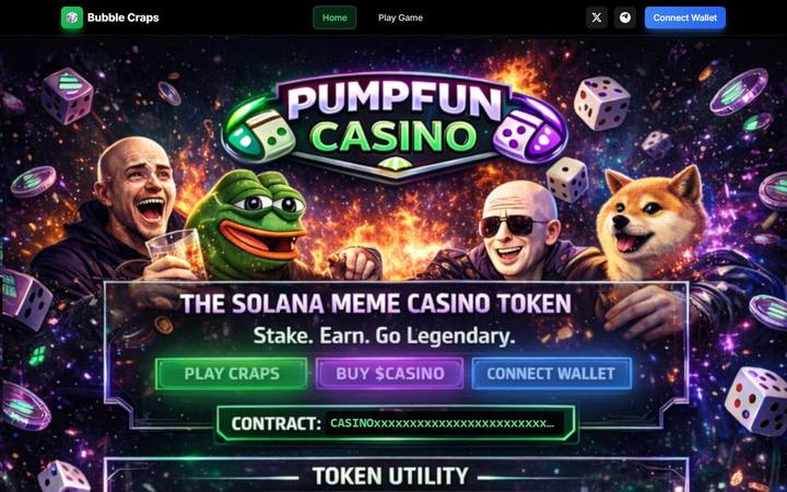 Pumpfun Casino website