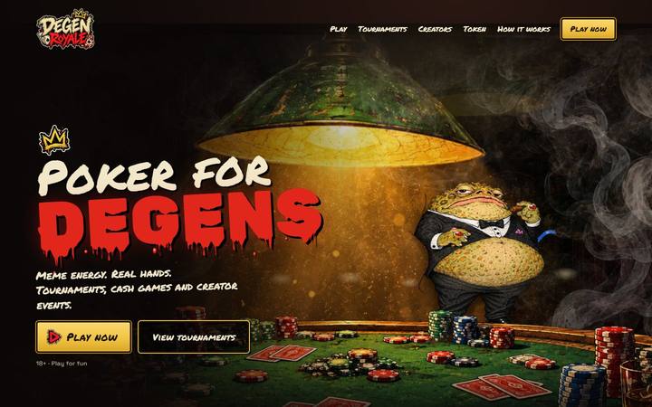 Degen Royale website