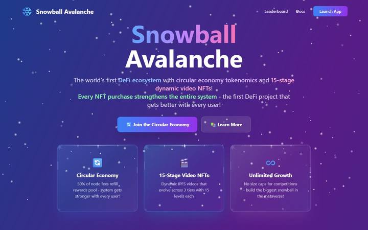 Snowball Avalanche website