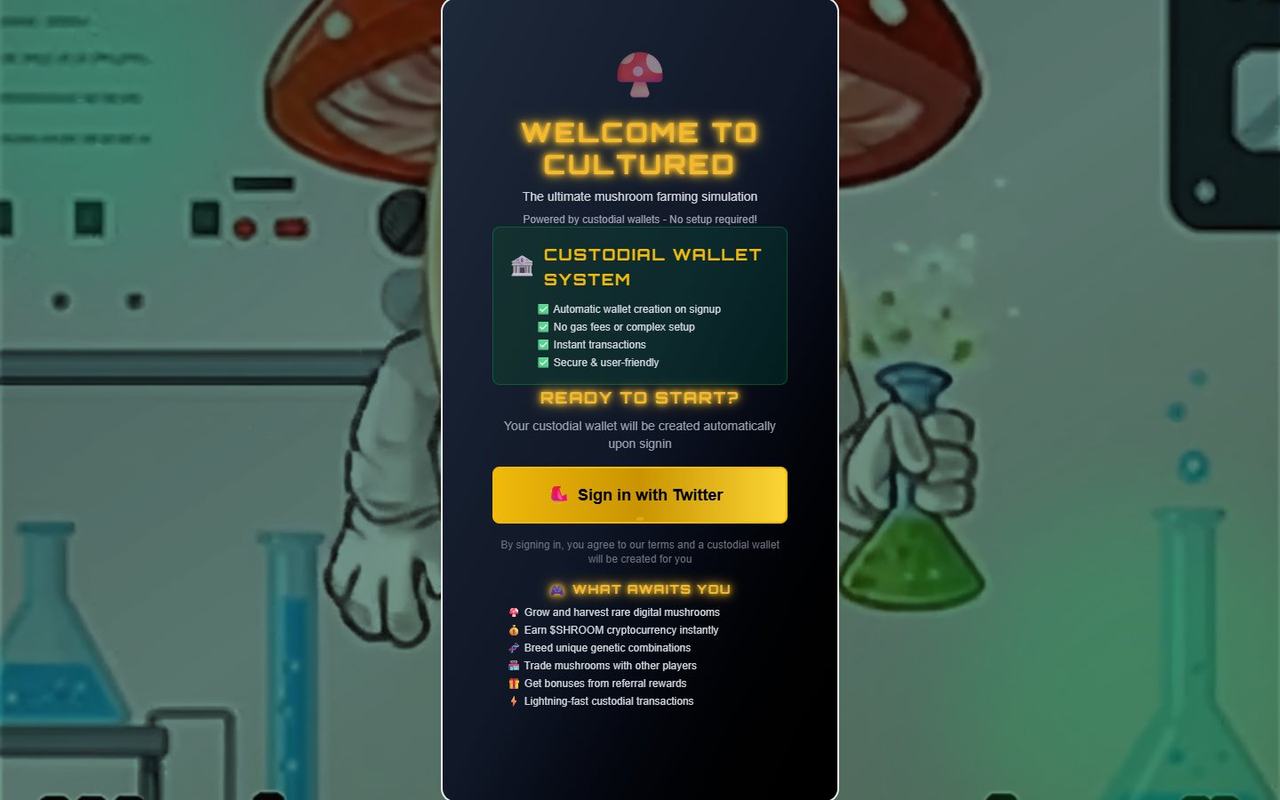 Cultured website, desktop view 3