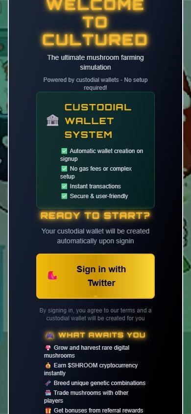 Cultured website on a phone