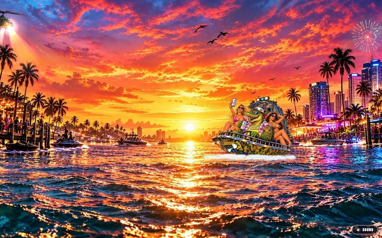 Gator Gone Wild website, desktop view 1