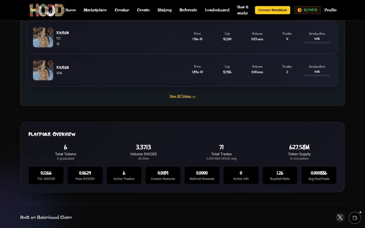 Hood Memes website, desktop view 4