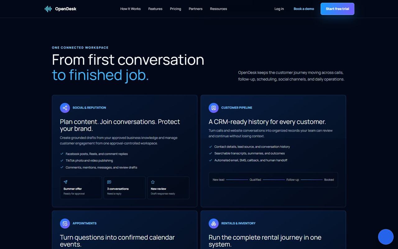 OpenDesk website, desktop view 4