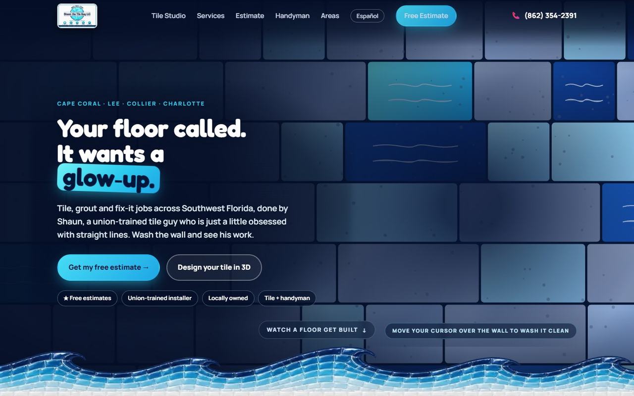 Shaun the Tile Guy website