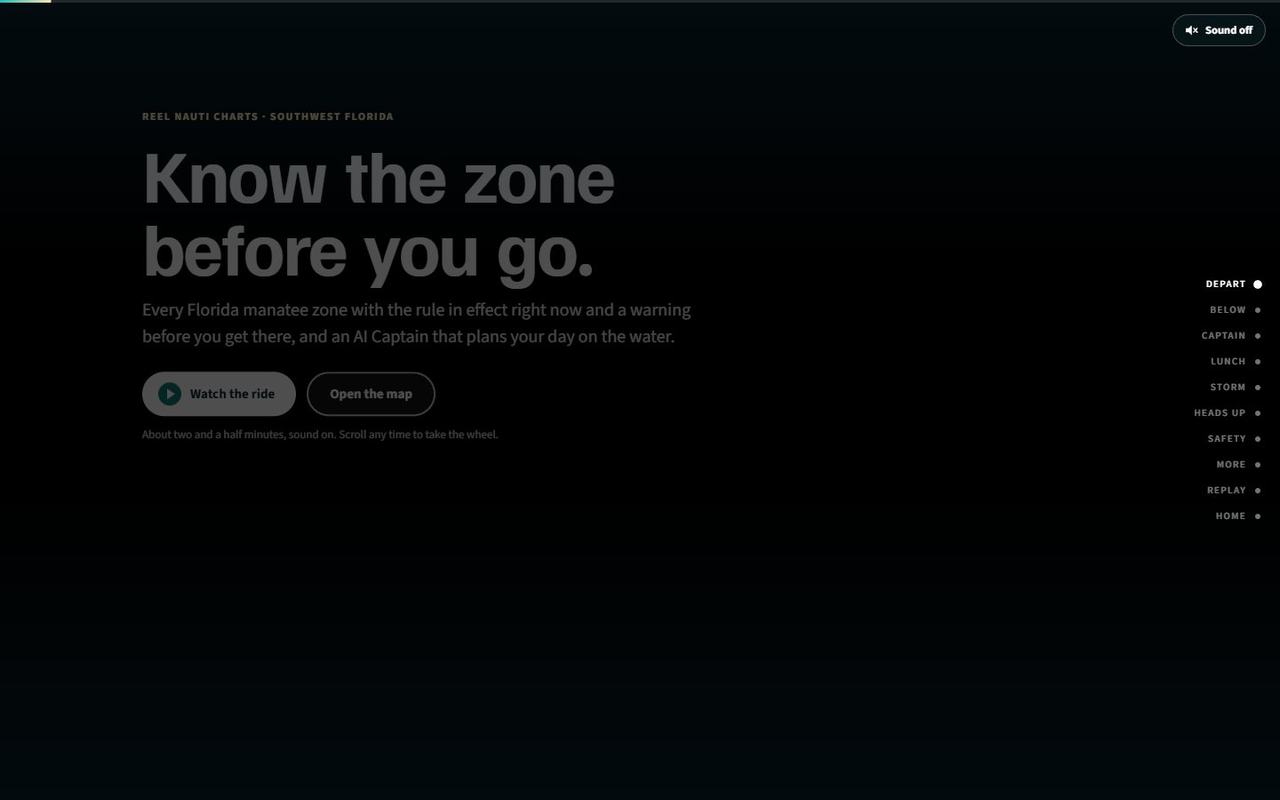 Wakeline website, desktop view 3