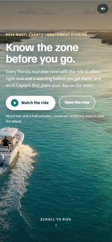 Wakeline website on a phone