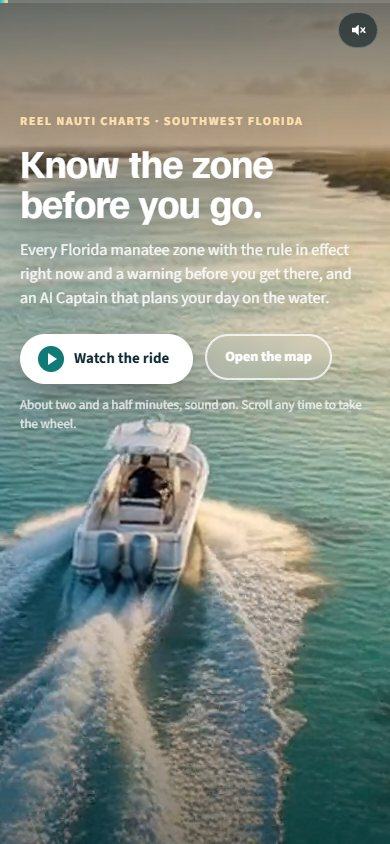 Wakeline website on a phone